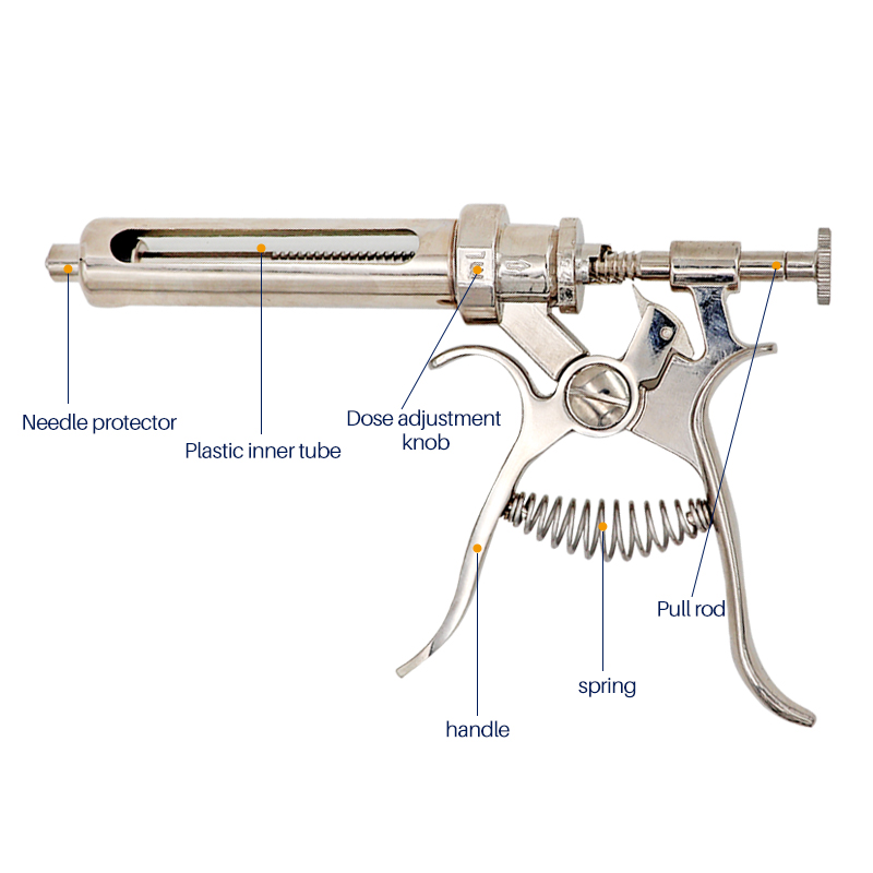 Veterinary Syringe Gun - Thú Y Động Vật Continuos Phun