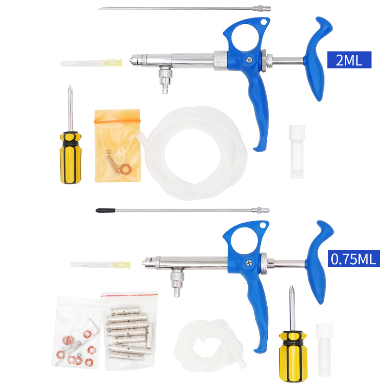 Veterinary Syringe Gun - 0.75Ml/2Ml Thú Y Liên Tục Vắc