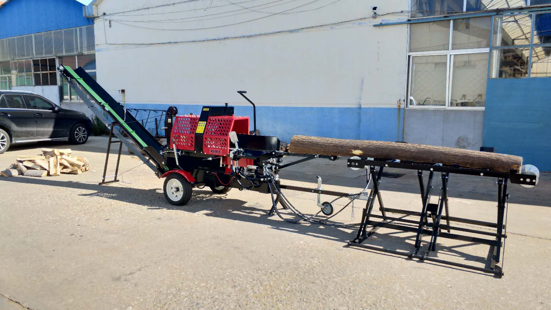 Farming Agriculture Video - Forestry Machinery Firewood Processor Wood Cutting