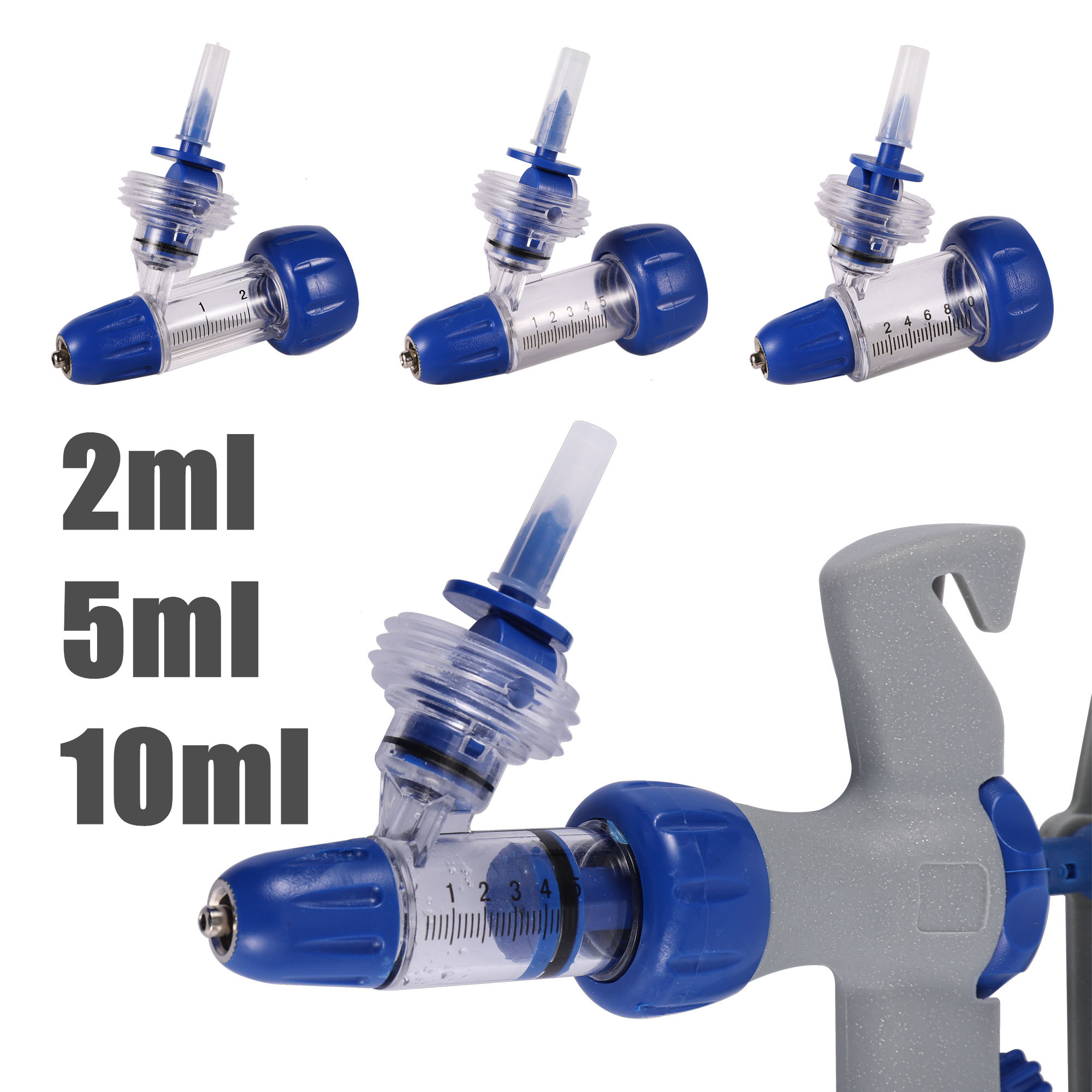Veterinary Syringe Gun - 2/5/10ml Automatic Continuous Syringe Animal Adjustable