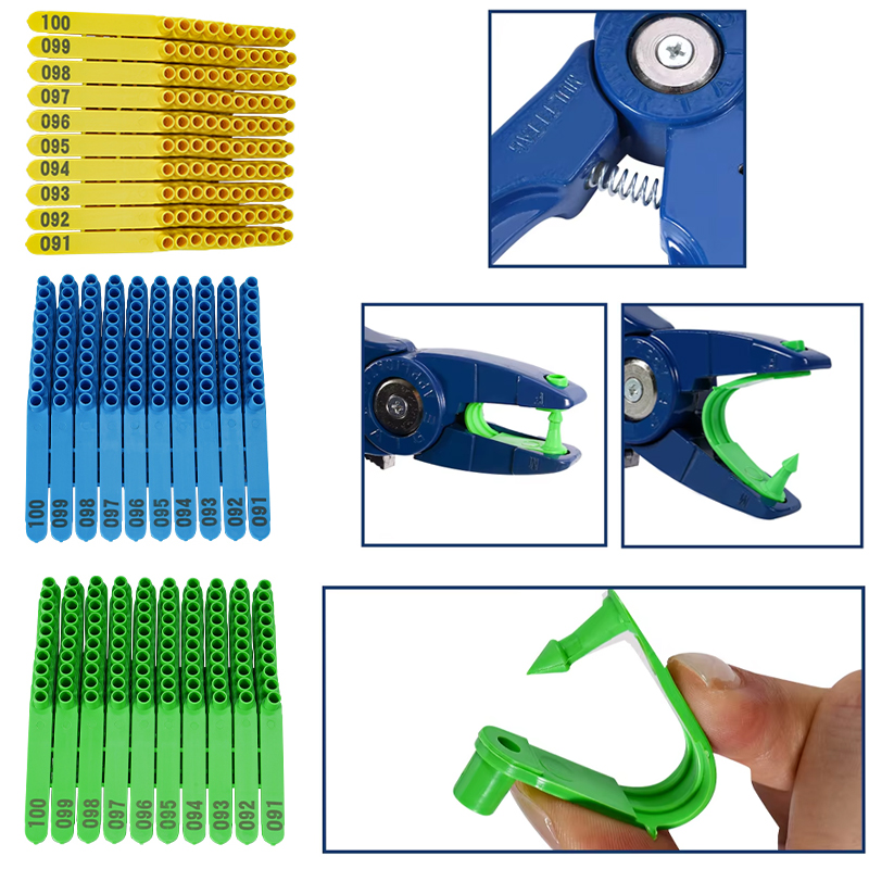Livestock Ear Tag - 100pcs Integrated Sheep Ear Tag/Ear Tag
