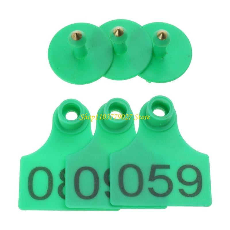 Livestock Ear Tag - Thẻ nhựa số C4DF 001-100 Thẻ