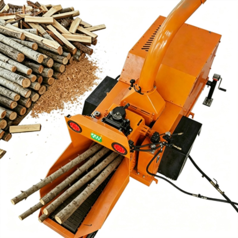 Agriculture Farming Process - Customized Electric Wood Chipper Mulcher Quiet