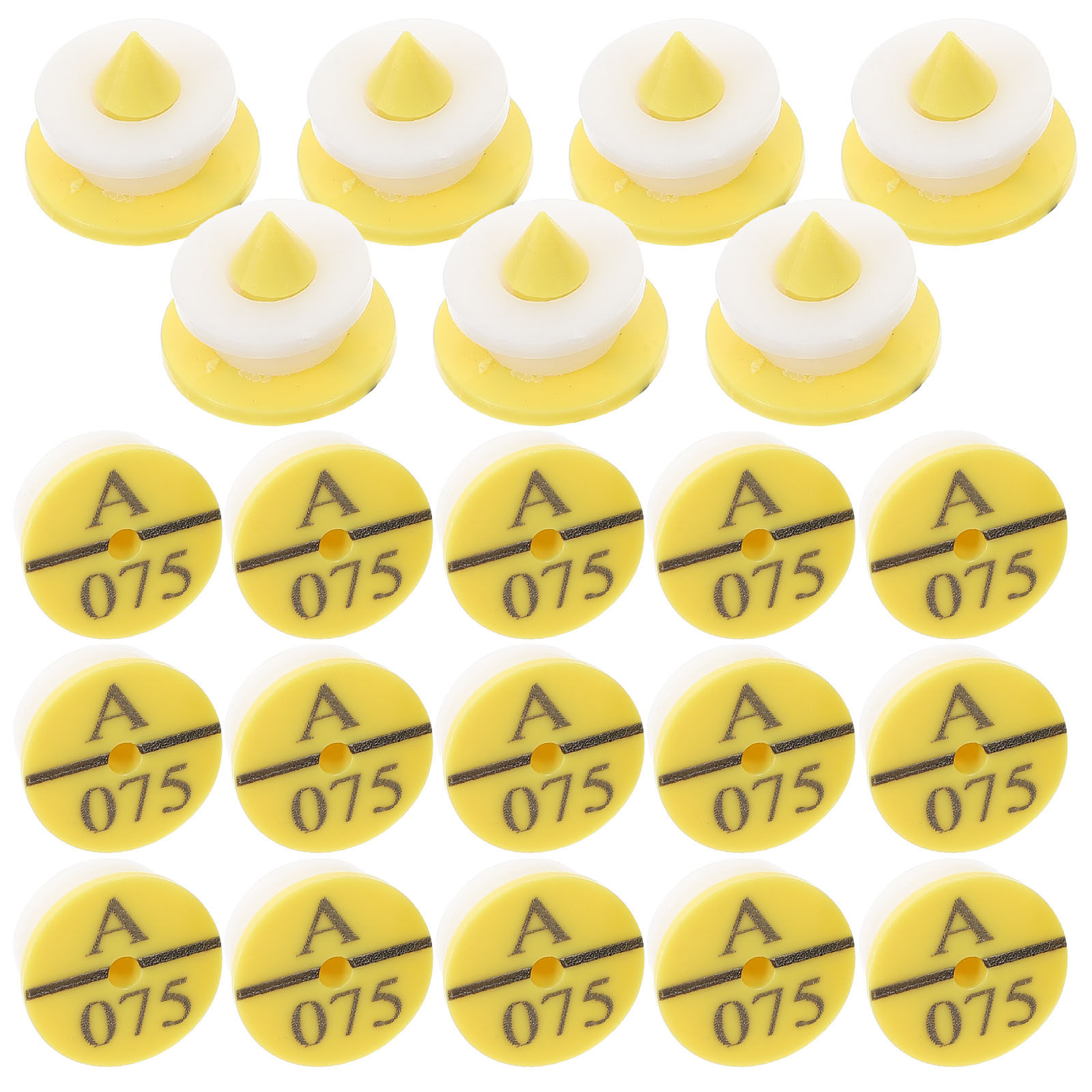 Livestock Ear Tag - 50Pcs Rabbit Ear Tags Fade Resistant