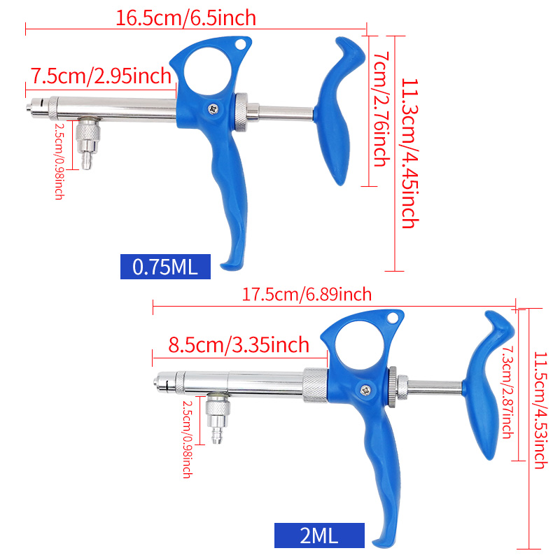 0.75Ml/2Ml Thú Y Liên Tục Vắc  - đánh giá và giá Veterinary Syringe Gun