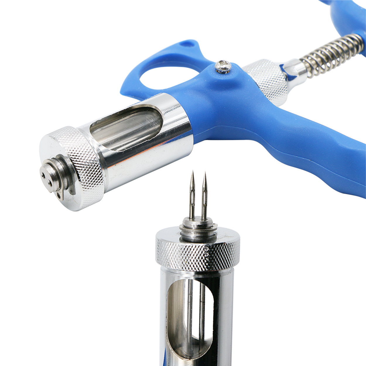 1 Pc 5ml Double Needle Poultry - đánh giá và giá Veterinary Syringe Gun