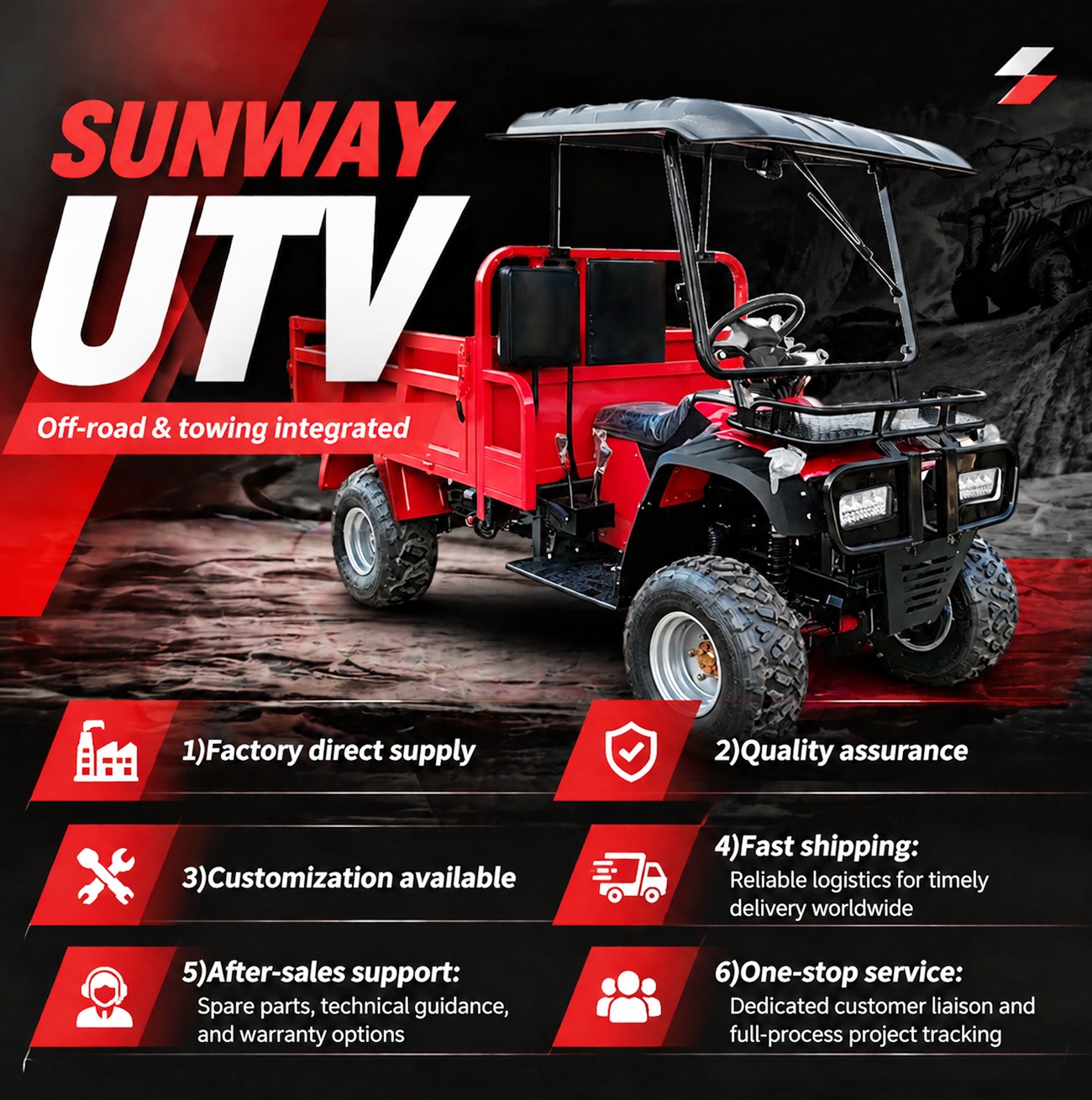Hot Sale Factory Direct 4x4 UT - đánh giá và giá Agriculture Farming Vehicles