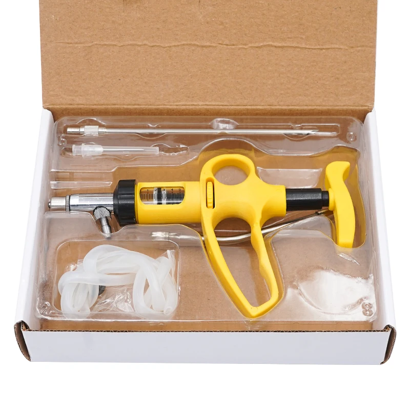 1 Set 5Ml/10Ml Adjustable Cont - đánh giá và giá Veterinary Syringe Gun